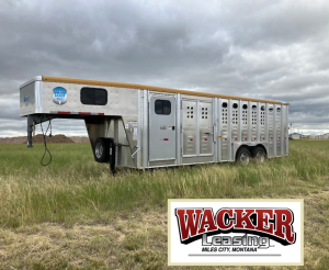 Tandem 8,000 lbs Torsion Axles ST215/75 R17.5(M) 16 Ply Tires on 17.5 X 6.75 Steel Rims. Locking Tack Room with Four Removable Saddle Racks, Bridle Hooks, and Blanket Bar. One Fixed Divide Gate. 52" Roadside Door perfect for side-loading a four wheeler. Six Inside Tie Loops. Four Outside Tie Loops Roadside.